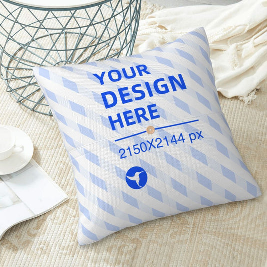 Strong And Durable Vintage Earthy Linen Patch Pocket Pillowcase