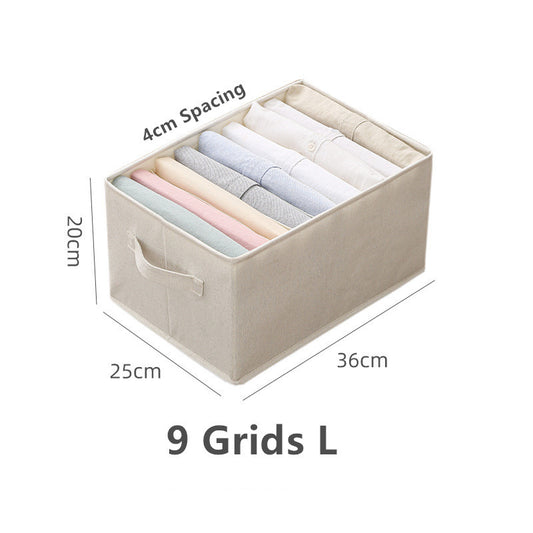 Household Fashion Cotton And Linen Clothes Storage Box