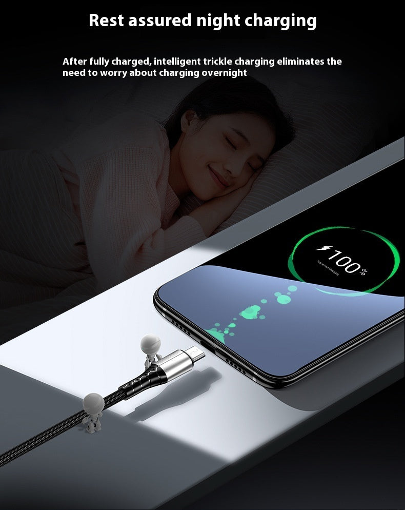 Android TYPE-C Super Fast Charge 5A Nylon Braided Mobile Phone Charging Cable