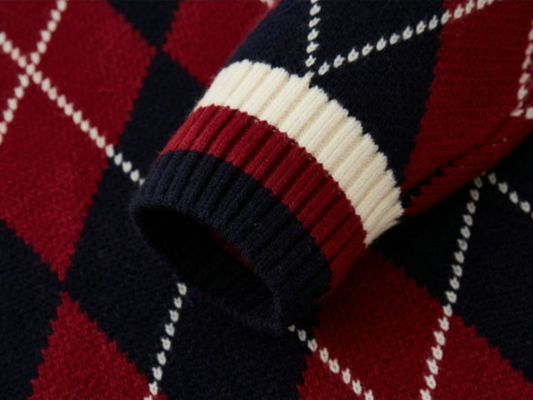 New Product Wholesale Diamond Sweater Women's V-neck Pullover