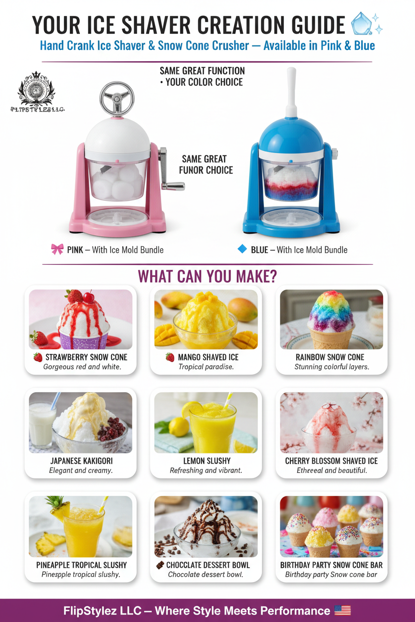Pink & Blue Ice Shaver Creation Guide