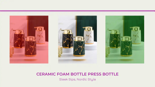 Ceramic Foam Bottle Press Bottle by@Outfy