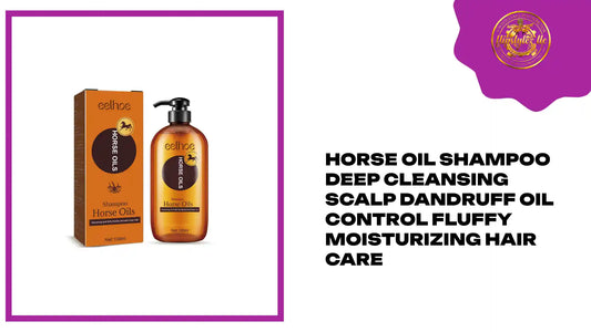 Horse Oil Shampoo Deep Cleansing Scalp Dandruff Oil Control Fluffy Moisturizing Hair Care by@Outfy