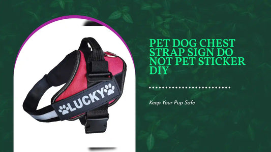 Pet Dog Chest Strap Sign DO NOT PET Sticker DIY by@Outfy