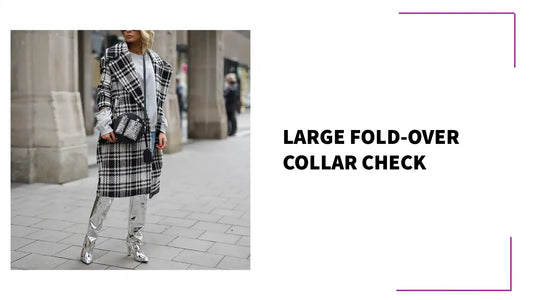 Large fold-over collar check by@Outfy