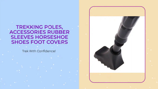 Trekking Poles, Accessories Rubber Sleeves Horseshoe Shoes Foot Covers by@Outfy