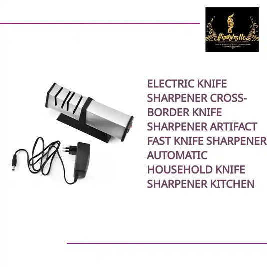Electric knife Sharpener Cross-border Knife Sharpener Artifact Fast knife Sharpener Automatic Household knife Sharpener kitchen by@Outfy