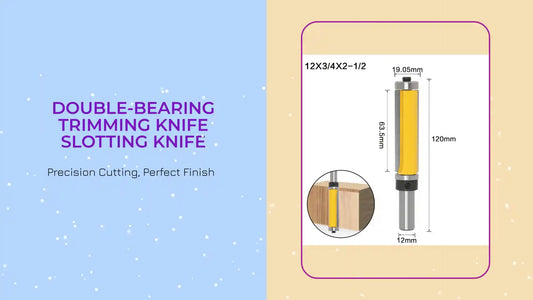 Double-bearing trimming knife slotting knife by@Outfy