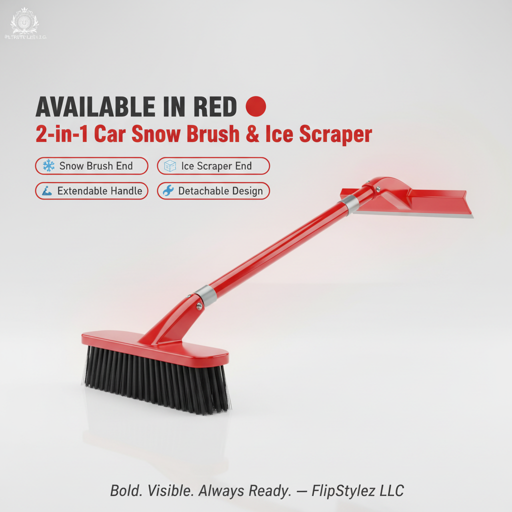 Red Snow Brush - Single Product Shot