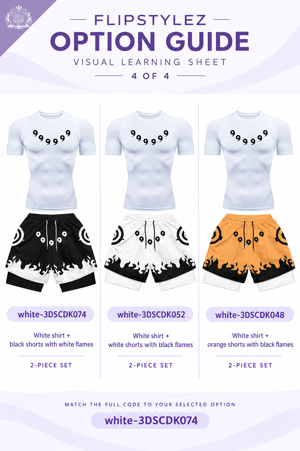 White-shirt two-piece set guide