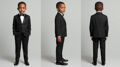 BLACK SUIT FOR Children's BOY CHURCH OR SCHOOL PICTURE