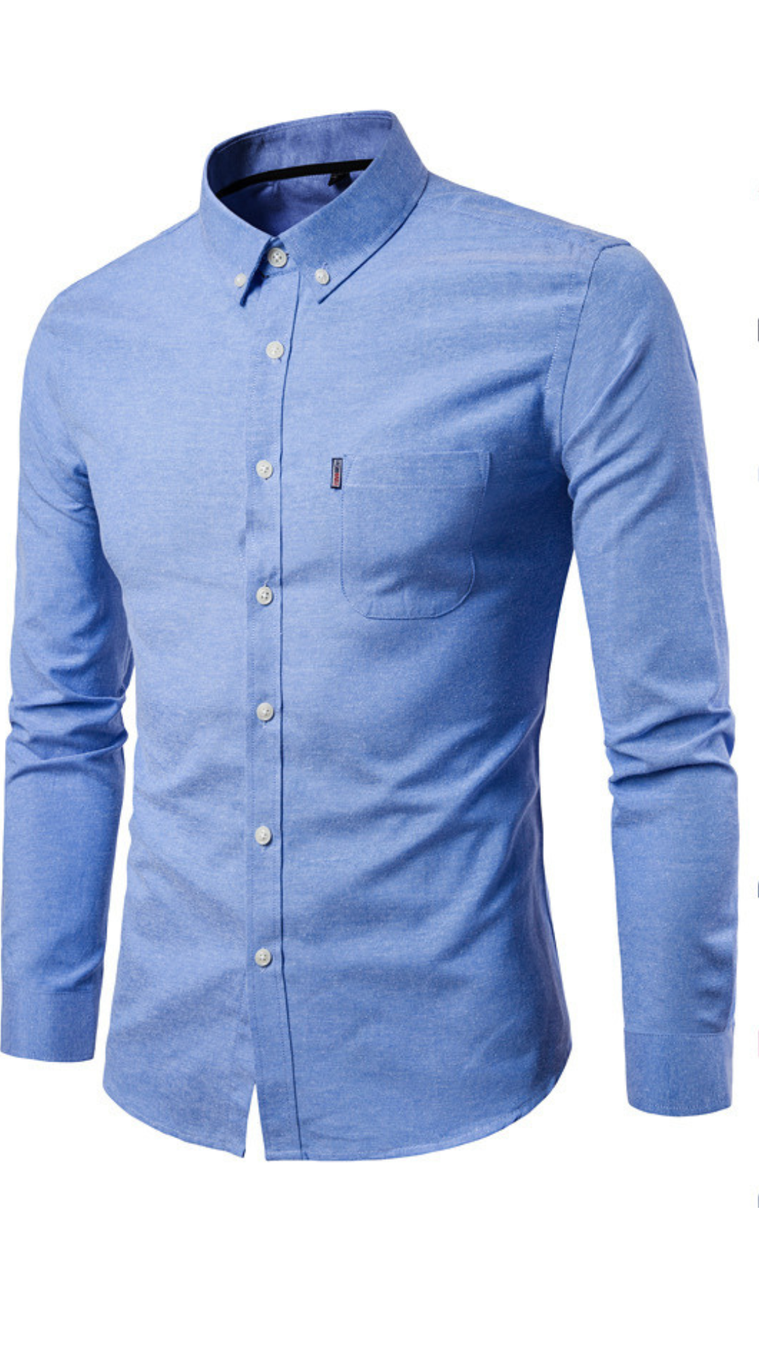 NAVY BLUE  New All Season Plus Size Oxford Shirt Men's long sleeve Shirt