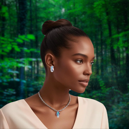 BEAUTIFUL EMERALD GREEN JEWLERY GIFT SET