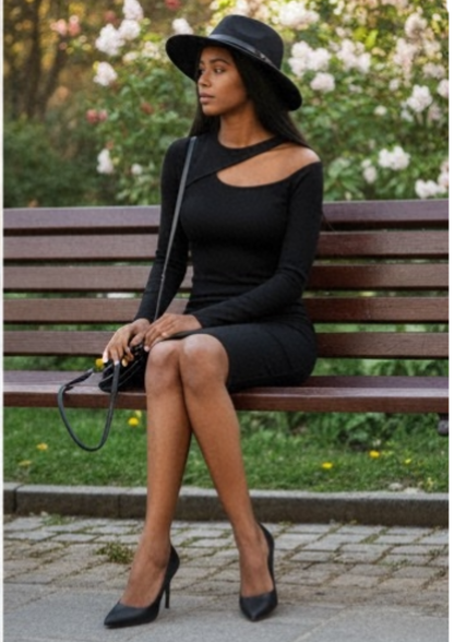 NEW BLACK SEXY Autumn of OFF SHOULDER DRESS FOR WOMEN