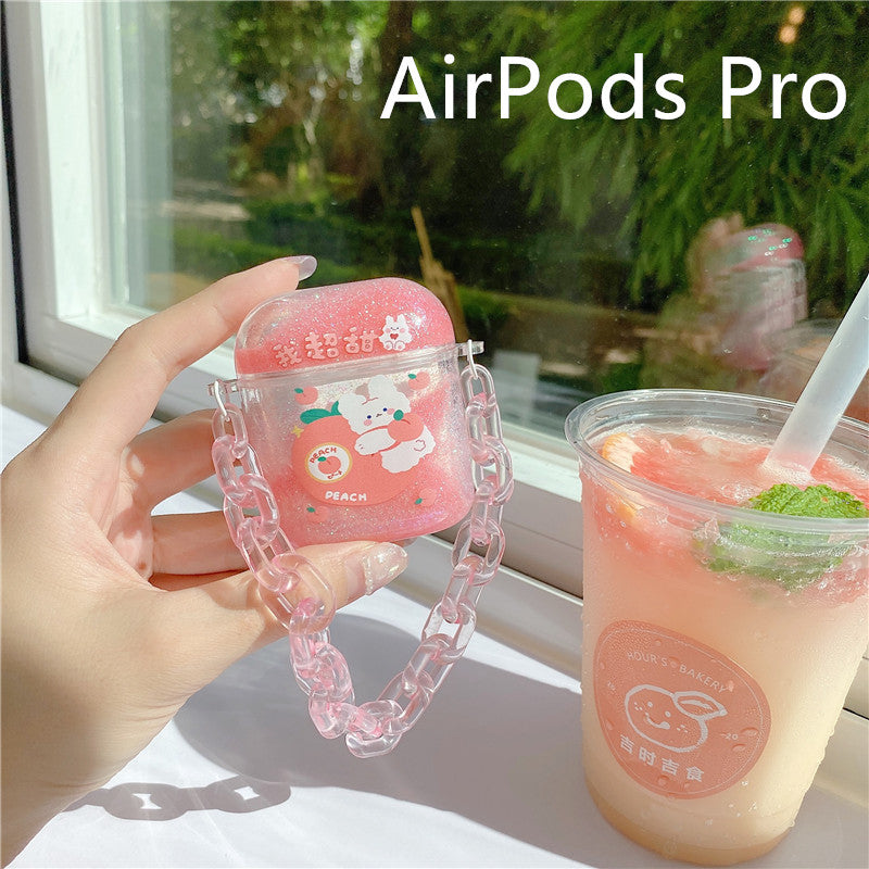 Compatible with Apple, Quicksand Bracelet For Airpods Earphone Case