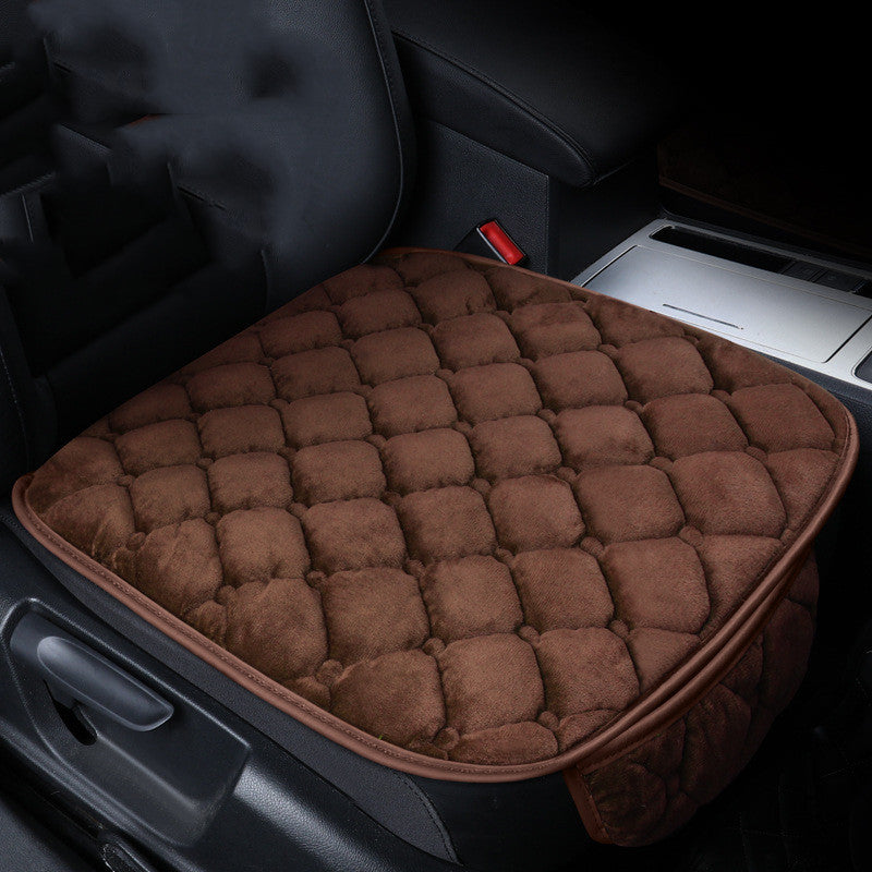 Winter Short Plush Backless Three-piece Seat Cushion