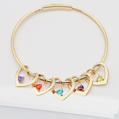 Stainless Steel Bracelet With Diamond