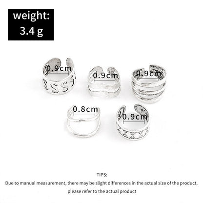 Simple And Simple Hollow S-shaped Non-pierced Ear Clip