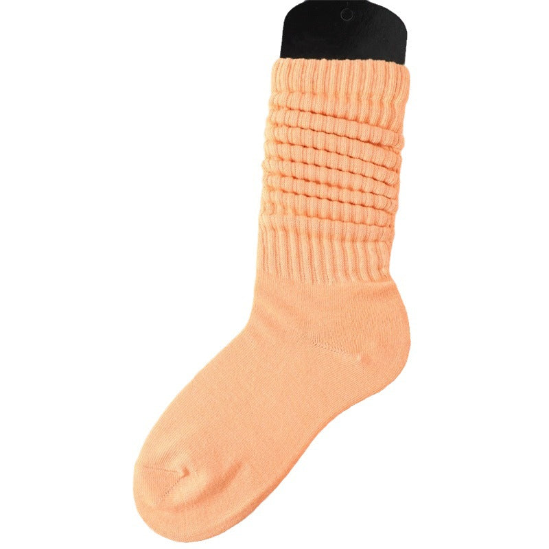 Lazy Bunching Socks European And American Extra Thick Fluffy Loop
