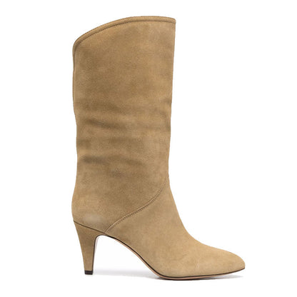 Western Boots With Pointed Toe And Tapered Heel
