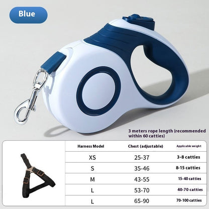 Dog Automatic Retractable Leash Explosion-proof Medium And Large Out Dog Chain With Trash Can Pet Dog Leash