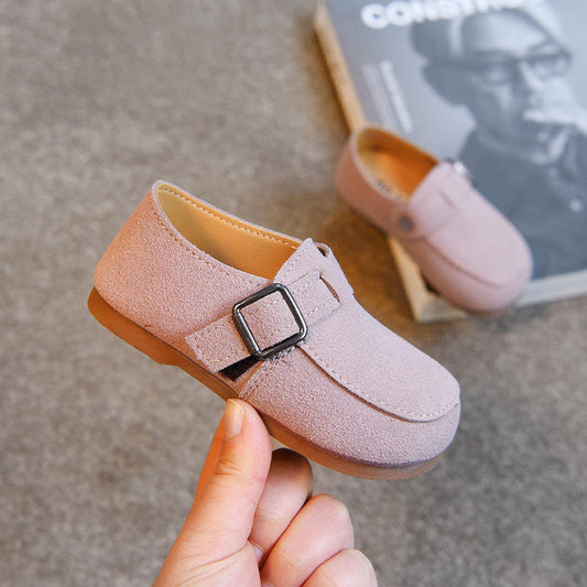 Children's Velcro Shallow Beanie Shoes Girls Daily Western Style Princess Shoes