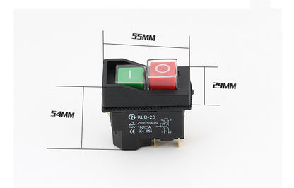 KJD17F16 Electromagnetic Switch Waterproof Magnetic Switch Start Switch Power Tool Switch
