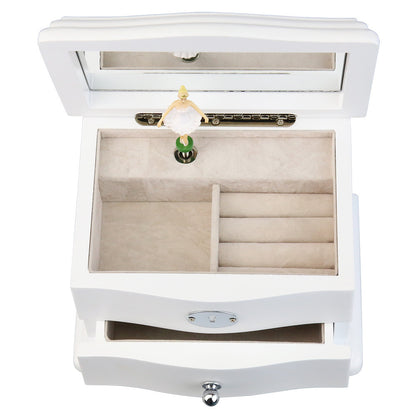 European Style Wooden Music Jewelry Storage Box Gift