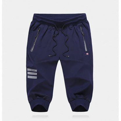 Summer Thin Plus Size Cropped Pants Men's Casual Overknee Shorts