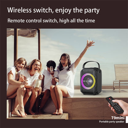 Bluetooth Speaker Wireless Connection Portable With Cool Light Circle  Full Frequency Speaker  Portable And Horizontal
