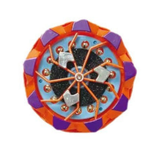 Ignite-Spin Pro: The Kinetic Flint Firework Spinner | Blue Chrome Mechanical Fidget Gyro with Real Sparking Action for Stress Relief