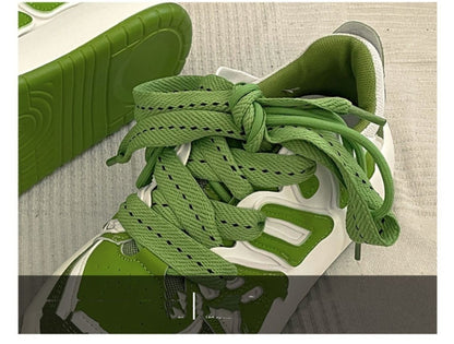 Red Retro Versatile Retro Raised Street Design Casual Sports Shoes