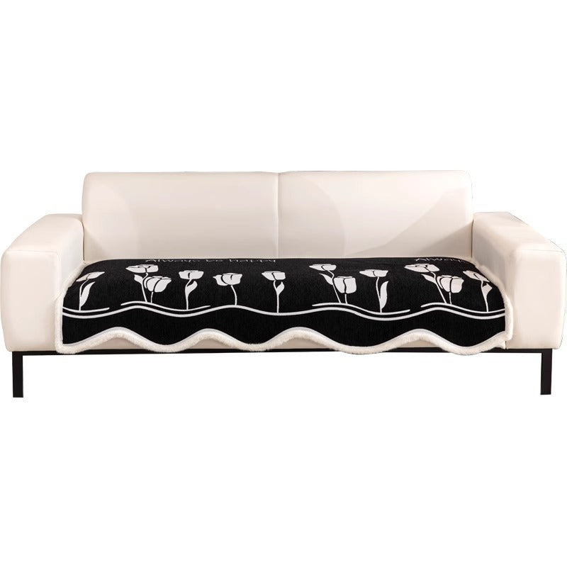 Irregular Shaped Sofa Cushion Chenille Winter