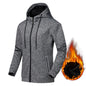 Outdoor Men's Casual Plus Velvet Jacket Plus Size Running Fitness