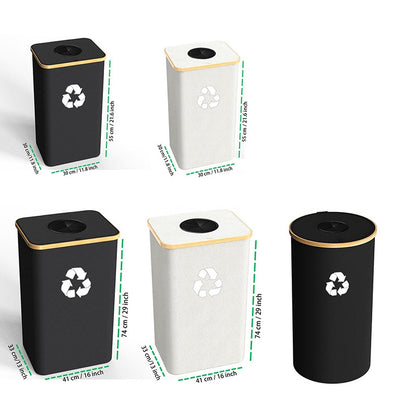 Storage Basket Removable Recycling Bottle Storage Basket Trash Can Kitchen Home Folding Recycling Bin