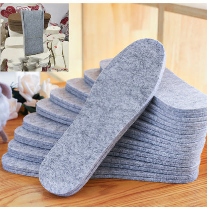 Fashion Personality Winter Wool Felt Warm Insole