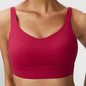 Women's Solid Colour Fixed Cup Plus Size Sports Underwear