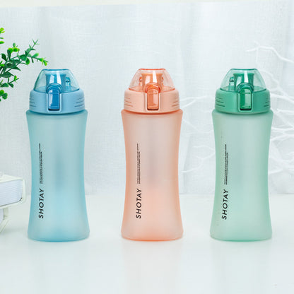 Frosted Tea Cup Portable Plastic Large Capacity