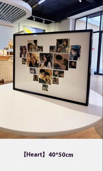 Gong Square Shaped Yi Photo Frame Photo Puzzle Table Decoration