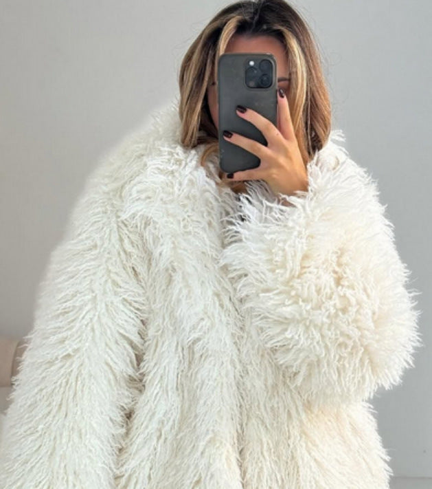 Fashion Fox Fur Fur Coat Fluffy Plush Women's Clothing