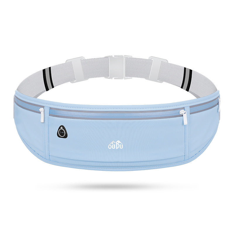 "Outdoor Sports Waist Pack, Large Capacity Waterproof Mobile Phone Pouch, Unisex Running Fitness Elastic Waist Bag"