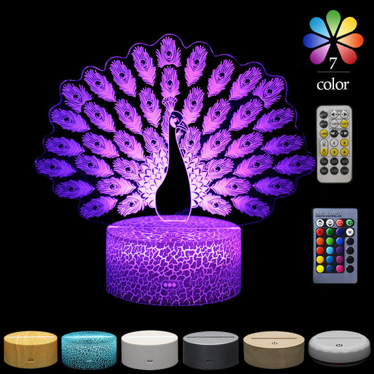 Three-dimensional Light LED Touch Table Lamp Gift Night Light