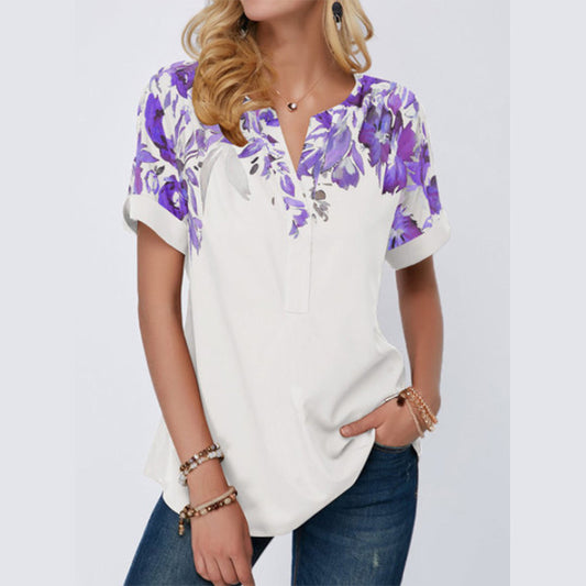 Top Plus Size Women's Short-sleeved T-shirt