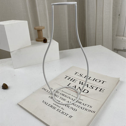 White Retro Iron Line Table Flowers Vases Nordic Decoration