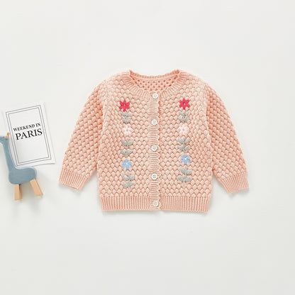 Hand-embroidered Jacket Top All-match Cardigan