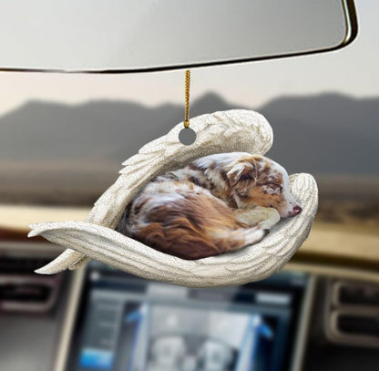 Car Pendant Sleeping Dog Angel Home Decor Acrylic Showcase Hanging Ornaments For Doors
