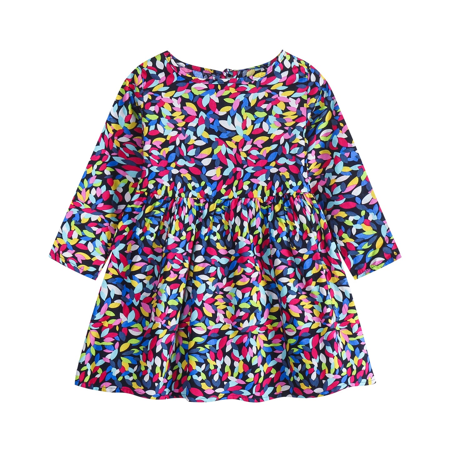 Children's Floral Cotton Long Sleeve Dress