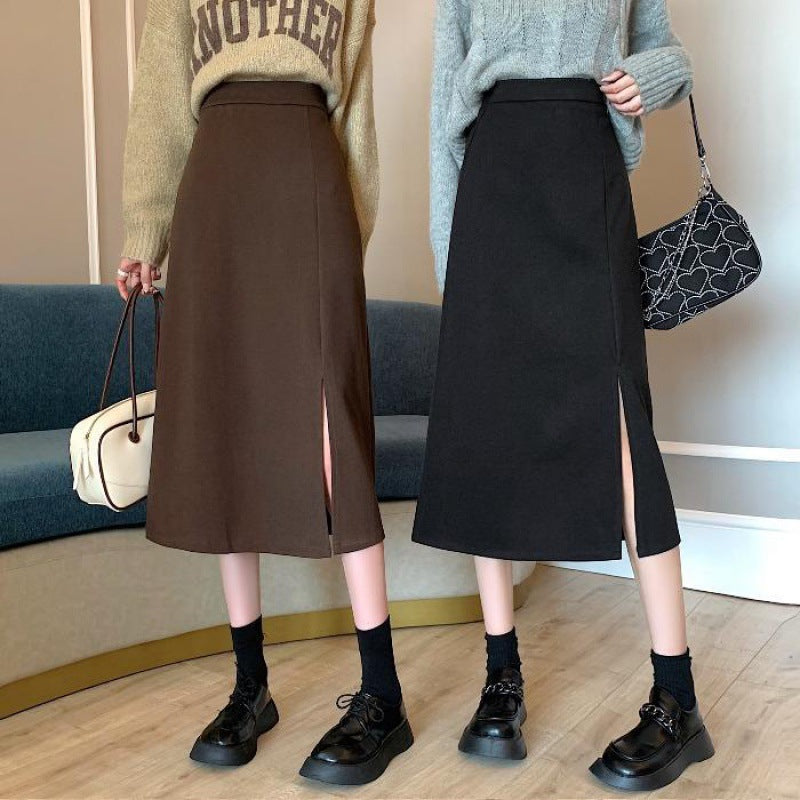 Plus Size Women's Black Skirt Women's High Waist