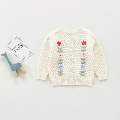 Hand-embroidered Jacket Top All-match Cardigan