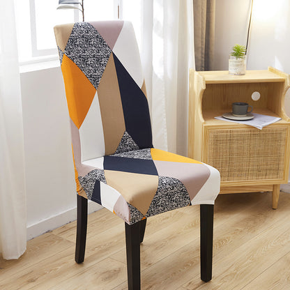 New Chair Cover Printed Chair Cover Elastic Antifouling Hotel Household Chair Cushion Protective Cover